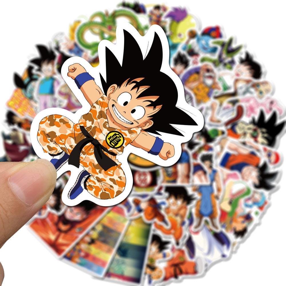 10/30/50pcs Dragon Ball Anime Graffiti Stickers Super Saiyan Son Goku Sticker Phone Laptop Helmet Cool Cartoon Decals