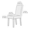 Waterproof Chair Cover for Dining Room Kitchen Elasticity Jacquard Spandex Stretch Luxury Chair Cover Seater Case Wedding Hotel