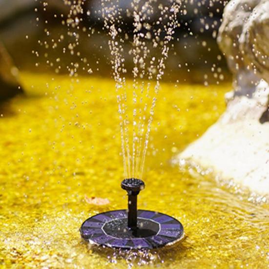 Floating Solar Fountain Bird Bath Solar Water Fountain with Multiple Nozzles Solar Powered Fountain for Garden Yard Pond Pool Outdoor