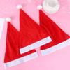 Red Santa Claus Xmas Beanies Cap S/L Size Available Non-woven Fabric Santa Claus Hat Christmas New Year Party DIY Decoration ZYF