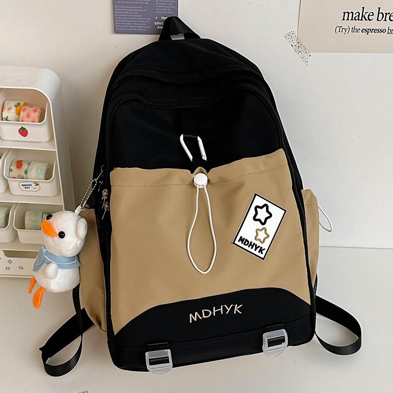 School bag children, elementary school students, girls, junior high school students, cute high school, high value, contrasting color backpack