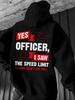 Men's Hoodie, Street Style Pullover, Relaxed Fit, Suitable for Casual and Formal Occasions, Features an Urban-style Graphic Print