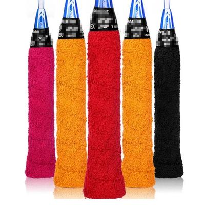 Pro Sweat-Absorbing Overgrips - Towel Grip Tape for Tennis/Badminton Rackets, Non-Slip Control Wrap w/Self-Adhesive