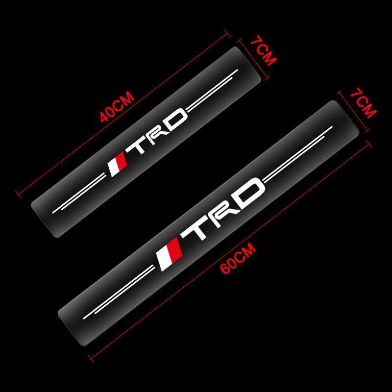 Car Threshold Sticker Scratch Resistant Transparent Film Protector for Toyota TRD Prado Aqua Hilux Rav4 Camry Prius TRD Venza GR