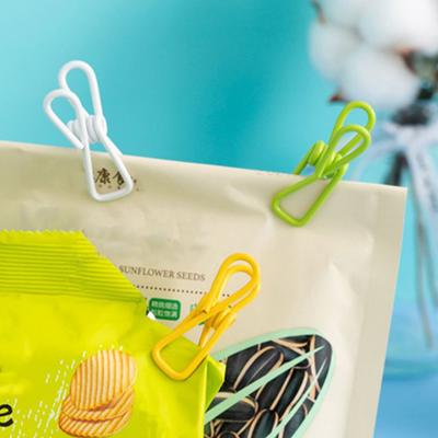 10 clips para colgar ropa de acero inoxidable, elásticos, resistentes, antideslizantes, estables, resistentes al viento, calcetines, calzoncillos, bufandas, clips de sujeción, paquete de alimentos, chips