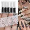 1/10 Roll Elegant Black White Lace Flower Nail Transfer Foils Fantasy Retro Floral Starry Sky Paper Sticker Manicure Accessories
