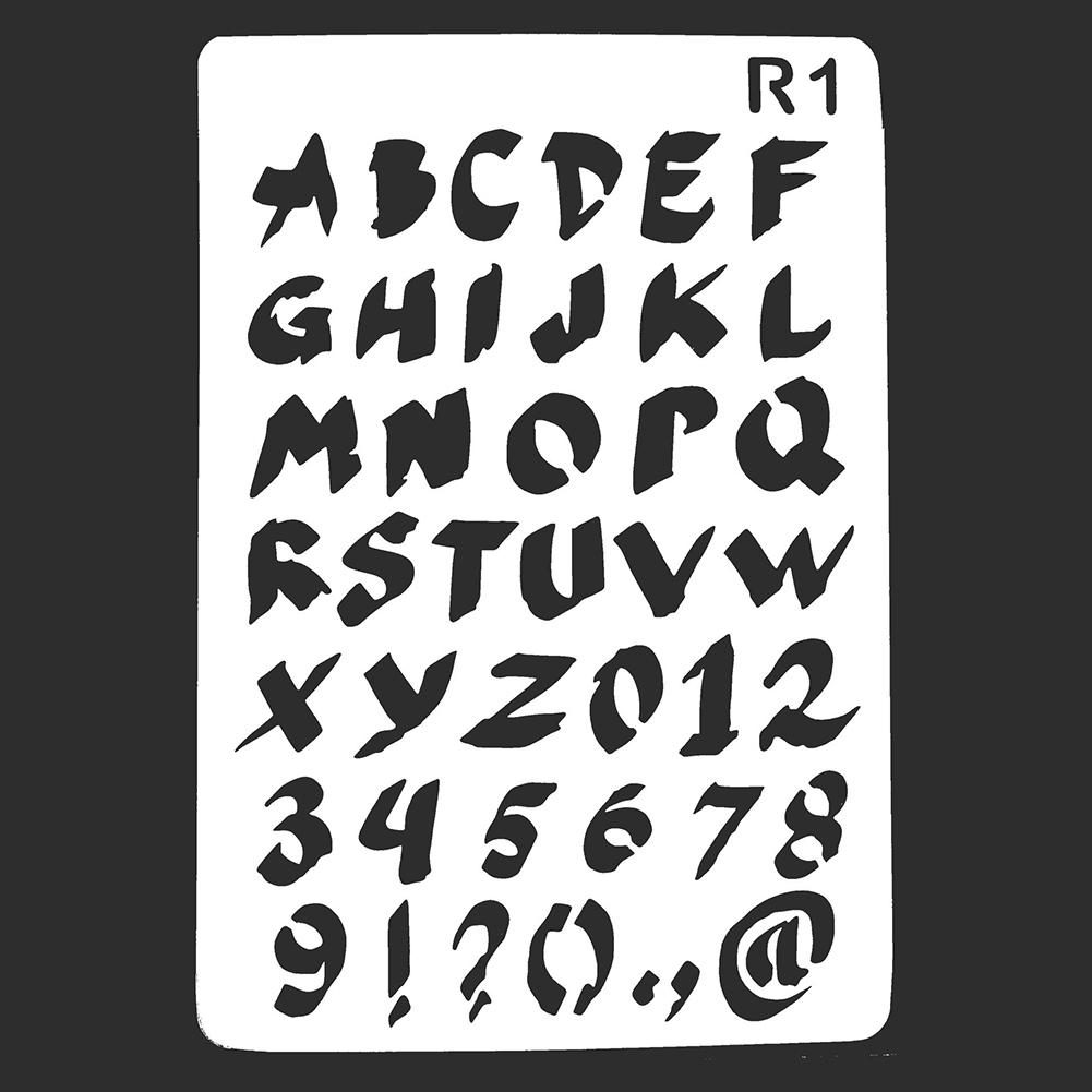 

Канцелярские принадлежности ремесло живописный трафарет стены цифры буквы DIY шаблон для тиснения 1#