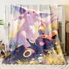 Pok É Mon Motiv Bedruckte Flanelldecke für Schlafzimmer, Wohnzimmer, Sofadecken, Büros, Mittagspausen, Picknicks,