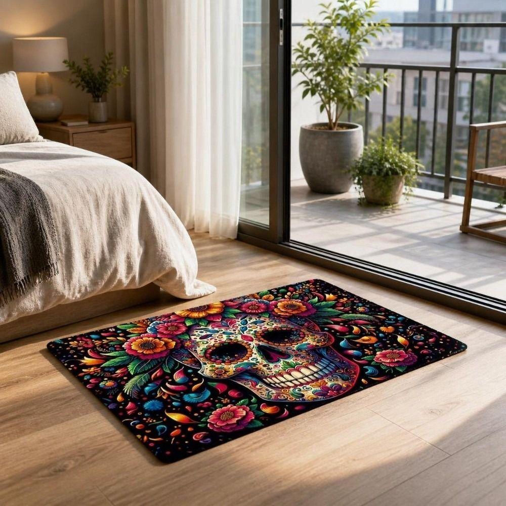 Non-Slip Skull Carpet Anti-fouling Home Decor Carpet High Quality Area Rug Living Rooms
