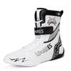 Scarpe da boxe da uomo e da donna high-top da combattimento Sanda scarpe speciali Allenamento fitness indoor Scarpe da wrestling Scarpe professionali per free fighting
