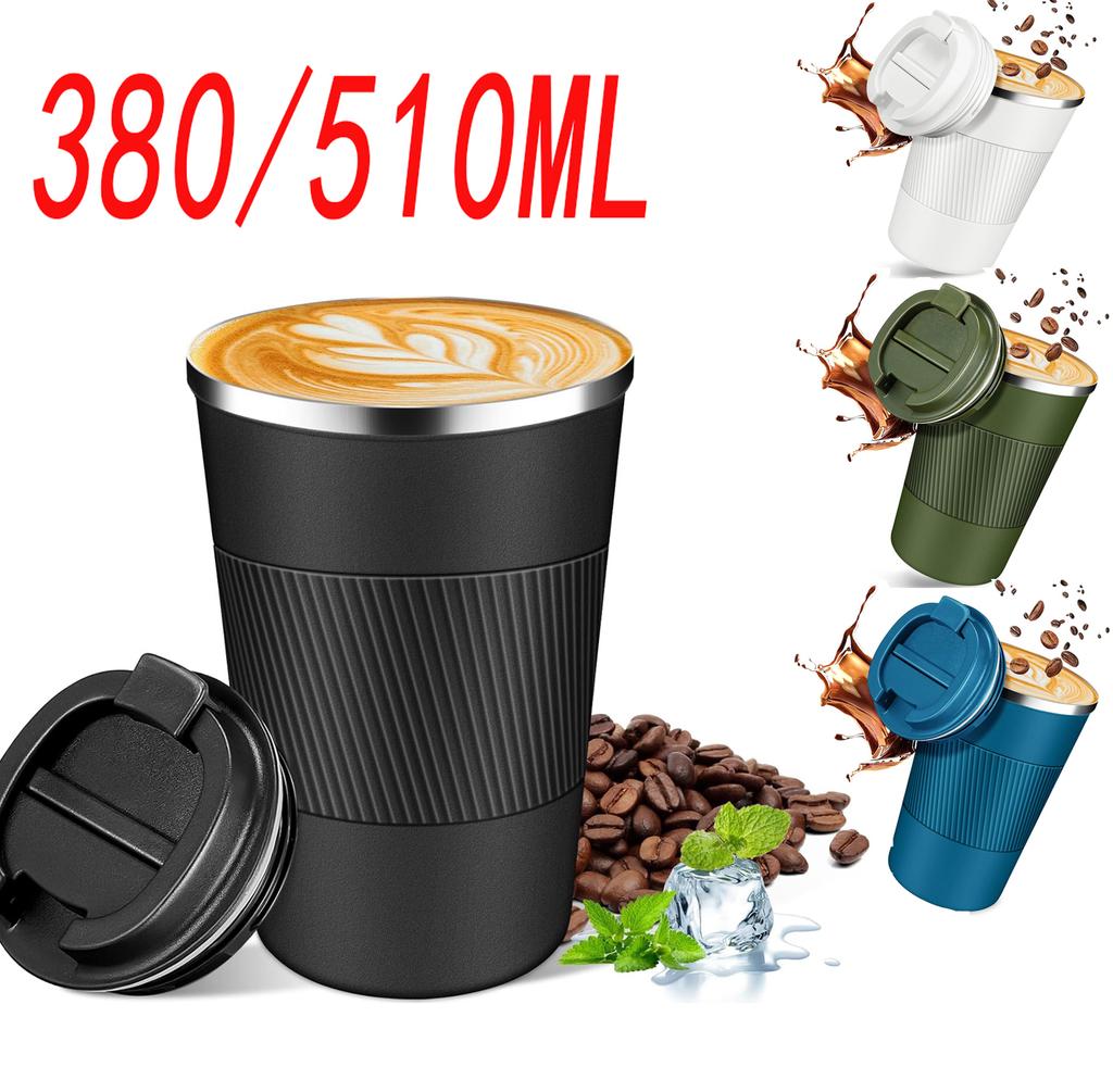 Stainless Steel Coffee Cup Thermal Mug Travel Leak Proof Thermal Bottle Tea Coffee Mug  Reusable Hot Cold Drinks Insulated Cup