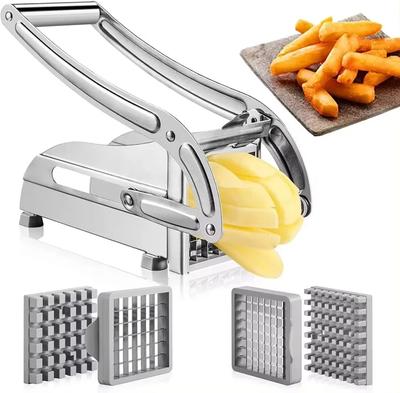 Sebze Parçalayıcı Paslanmaz Çelik Patates Cipsi Makinesi Et Doğrayıcı Patates Kızartması Dilimleyici Kesme Makinesi Patates Kesici Bıçak