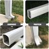 Yardwe Downspout Safety Caps 2pcs Drain Nozzle Sleeve Rain Gutter White Tool Rubber Child Downspout Covers