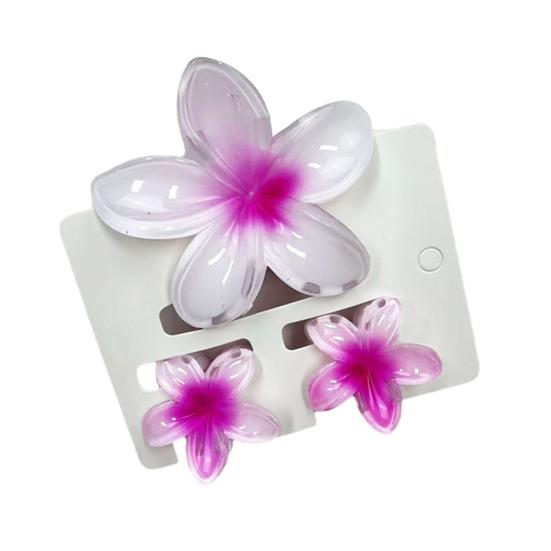 

3 шт. Женская заколка для волос с цветочным узором в виде карамельного цвета, заколка для волос в виде акулы, легкий инструмент для укладки волос