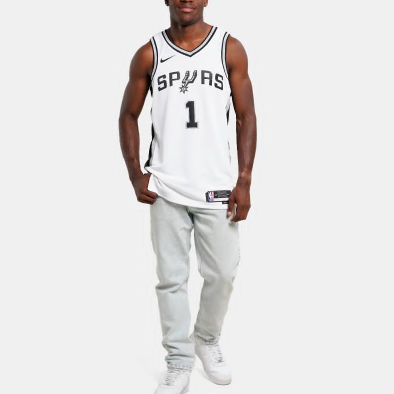 Nike NBA Wembanyama Spurs 1st Edition SW Jersey Men Jersey White DN2094-104