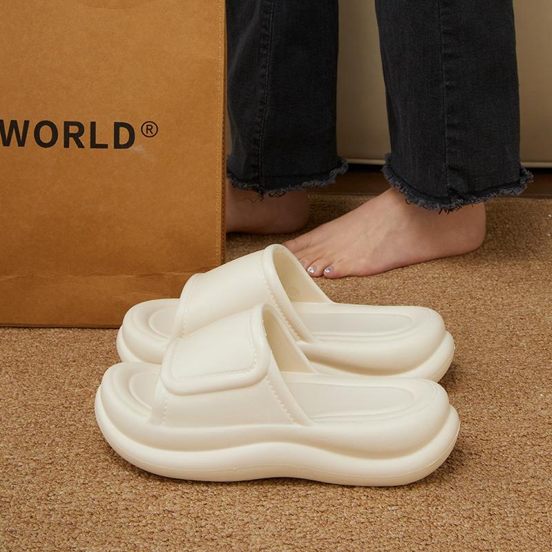 

Cool slippers women s summer new home indoor household outdoor wear non-slip eva thick-soled slippers women 39-40 белый
