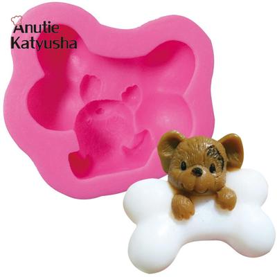 1 Stück Hund & Knochen geformt Silikonform Seife DIY Süßigkeiten Schokoladenform Kuchen dekorieren Tools Bakewares