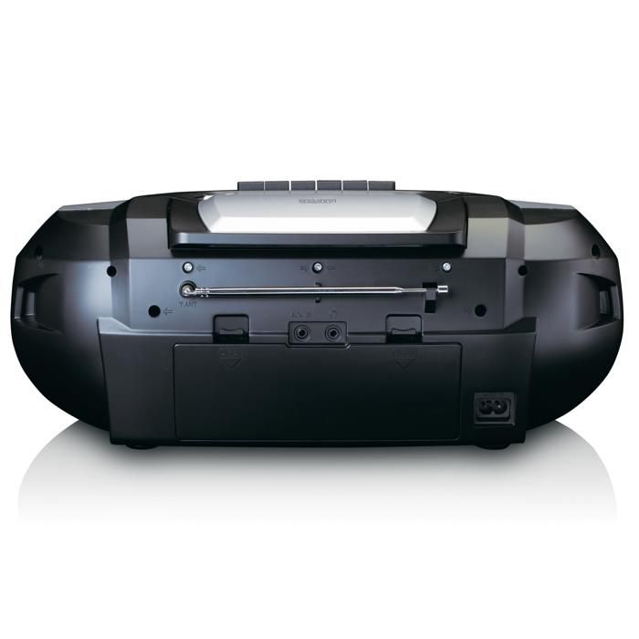 Lenco SCD-720SI - Přenosné rádio DAB+/FM s Bluetooth®, CD přehrávačem, kazetami a USB - Stříbrné