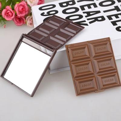 Folding Chocolate Mirror Kawaii Makeup Mirror Creativity Portable Mirror  Outdoor