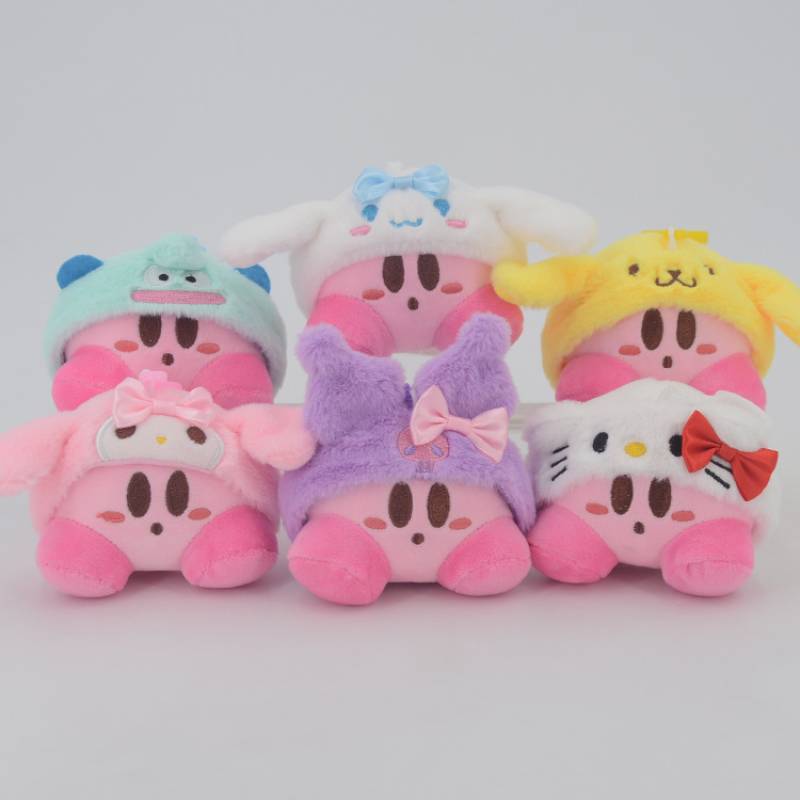 Kirby Plush Keychain With Crystal Soft Material For Kids And Collectors