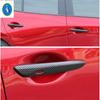 Chrome / Carbon Fiber Outside Car Door Pull Doorknob Handle Bowl Decor Cover Trim For Mazda 3  -  Exterior Accessories