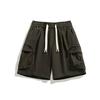 Men's Casual Shorts Men's Cropped Pants Men's Summer High Street Simple and Loose Multi-pocket Men's Pants.