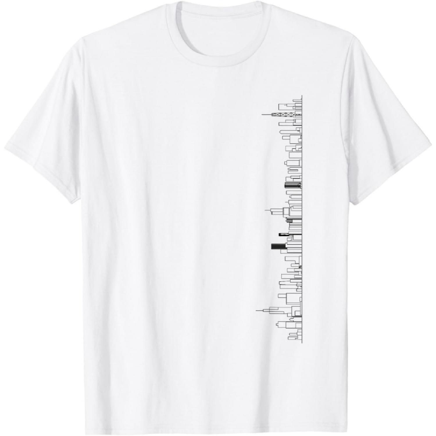 Футболка с силуэтом Чикаго XXXXXL белый
