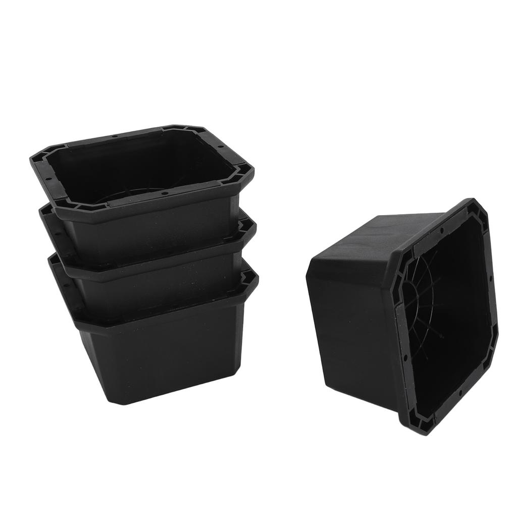 4PCS Bed Risers Rubber Heavy Duty Chair Leg Lifts Furniture Riser Blocks for Desk Cabinet Sofa Couch Tables Type B