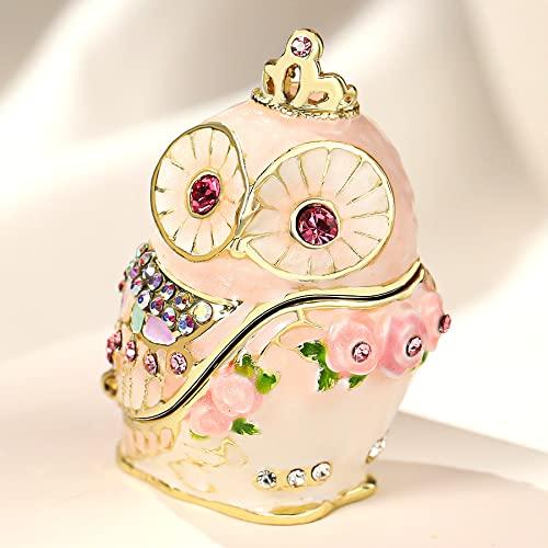 <Rose Tiara Owl (Pink)> Pierce