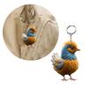 6pcs  Cartoon Chicken Keychain Decorative Backpack Accessory Christmas Keyrings