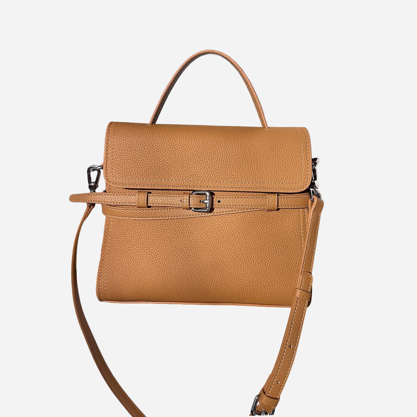 

MENDY In Handbag Women s Work Commuter Bag Genuine Leather Top-Handle Bag Belted Shoulder Bag Hand Bag Ladies Designer
