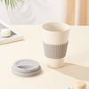 Kaffeebecher-Geschenkset aus Bambusfaser, umweltfreundlicher Kaffeebecher