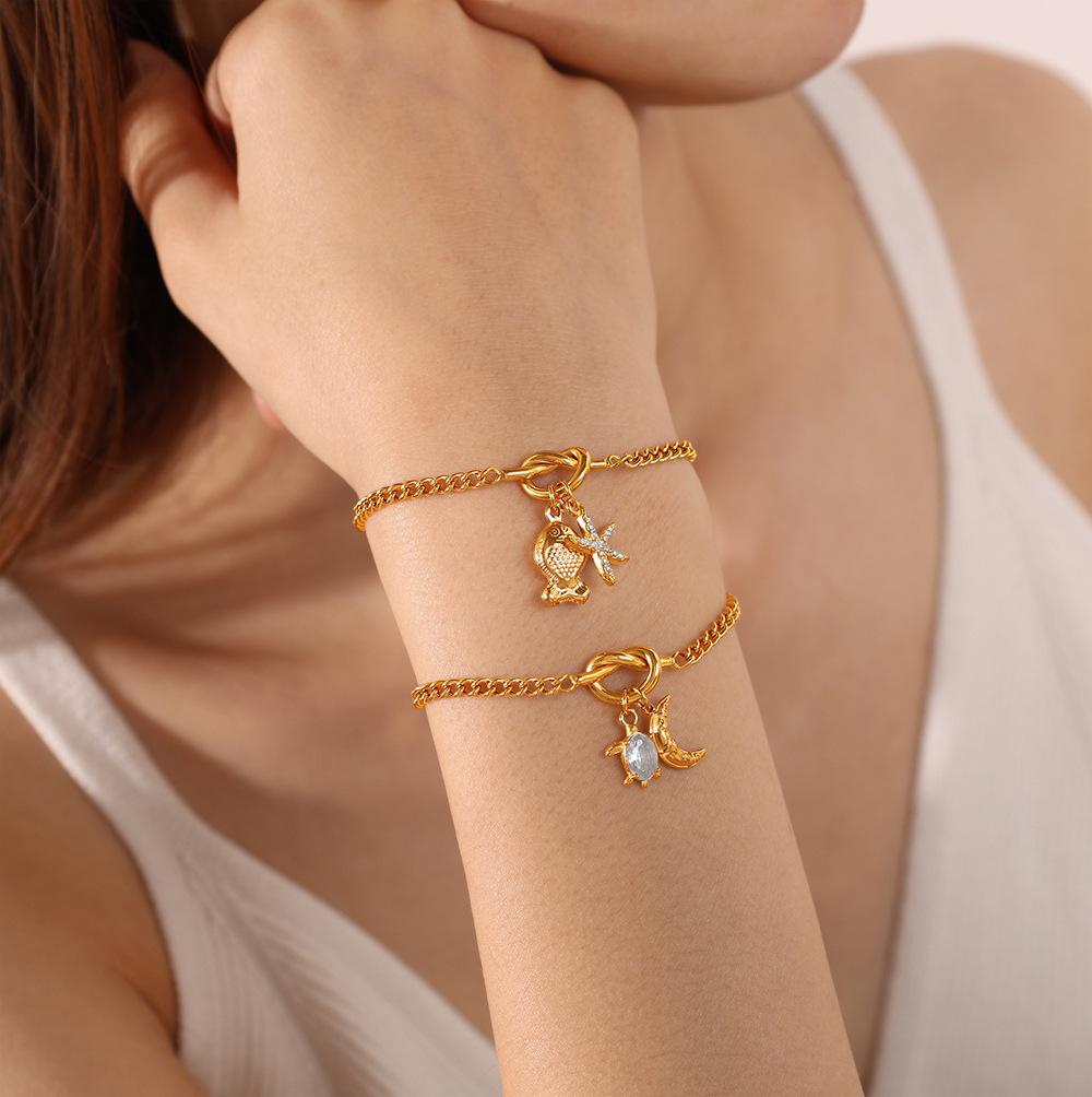 Niche daily versatile adjustable bracelet multi-style cute dolphin pendant jewelry