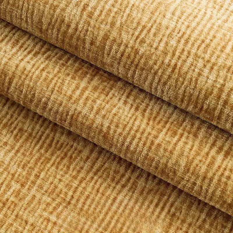 Thickened Plain Chenille Fabric Jacquard for Sewing Curtains Sofacovers Sewing Striped Pattern Textile Skin-friendly Textured