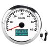 3 In 1 GPS Tachometer COG TRIP Display 60 Knots IP67 Waterproof for Cars Trucks BoatsWhite Dial