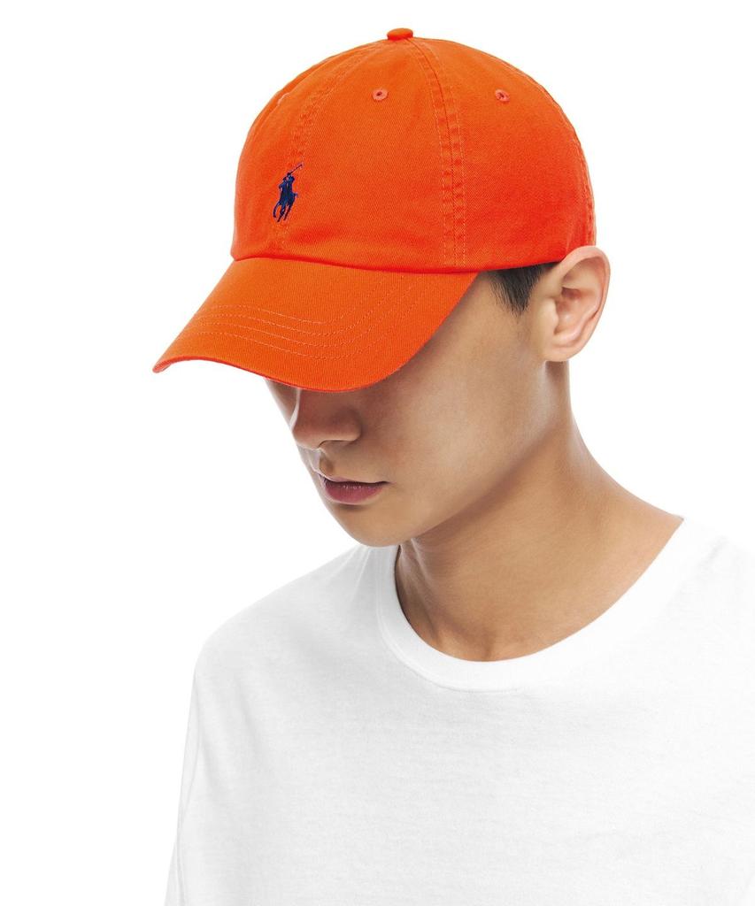 POLO RALPH LAUREN Cotton Chino Baseball Cap - Orange