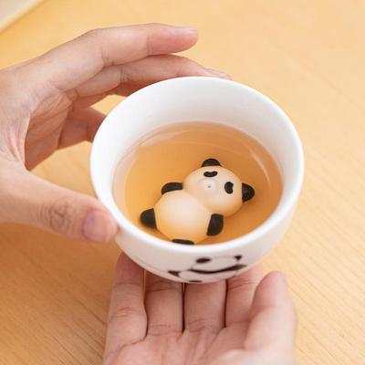 Ceramic Panda Tea Pet Set: Blowing Bubbles Tasting Teacup