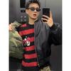 Unisex Camouflage Reversible Winter Bomber Jacket: Thickened Cotton Short Coat