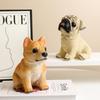 Resin Dog Figurine Basket - Home Decoration Ornament (Poodle, Myna, Bulldog)