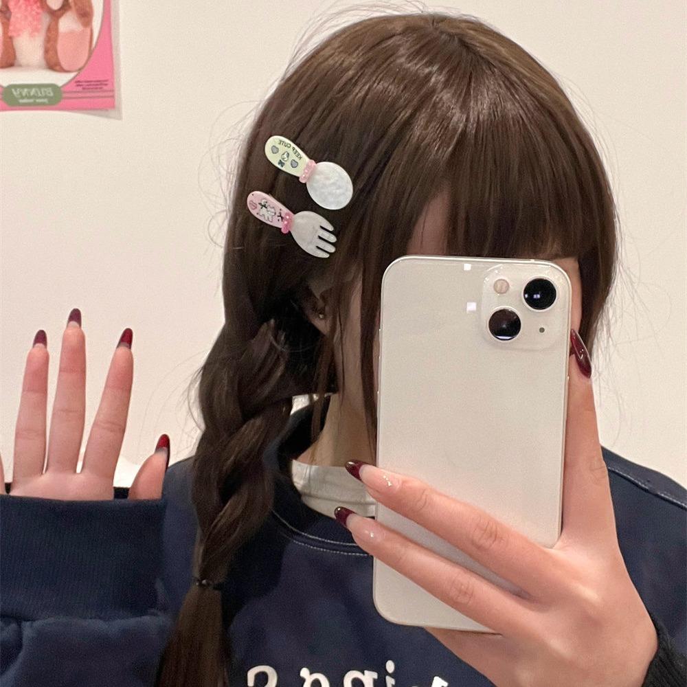 

2 шт./компл. челка, заколка для волос Kawaii, боковой зажим, модная заколка для волос для девочек