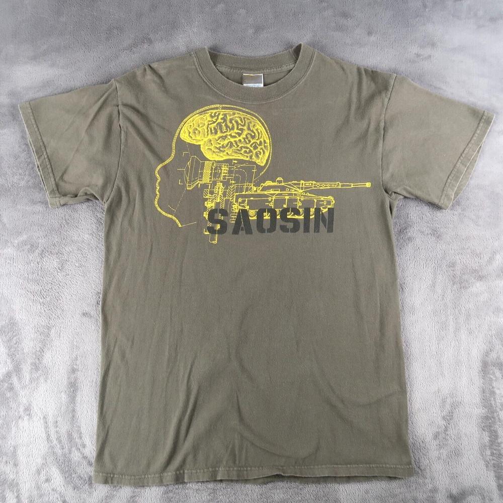 

Saosin Band Rock Military Green Head Brain T Shirt Size S-5XL K873 Unisex T-Shirt L