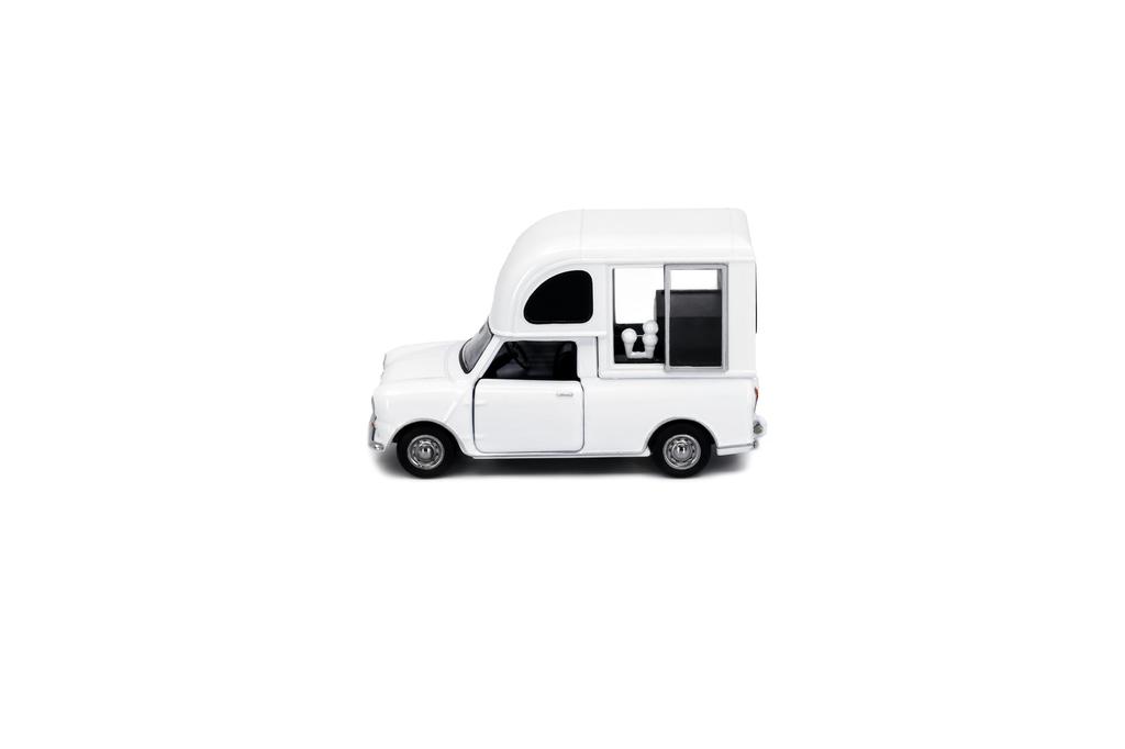 TINY Tiny City 1/50 JP13 Morris Mini Ice Cream Van Diecast Model Car White