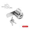 16/20/25/30mm Zinc Alloy Security Lock Set with 2 Key Drawer Lock Durable Cam Locks