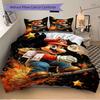 3pcs Super Mario Printed Bedding Set, Soft and Comfortable Quilt Cover for Bedroom, Guest Room (1 Duvet Cover + 2 Pillowcases, Pillow Core N