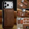 Magnetic Flip Leather Phone Case for iPhone 17 Pro Max Air 16 16E 15 14 13 12 11 Pro Max 17E Plus Card For MagSafe Wallet Cover