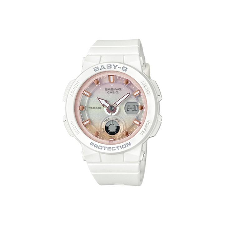 CASIO Women s BABY-G Watch BGA-250-7A2 BGA-250-7A2 White Strap