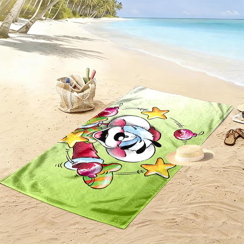 Diddl the Jumping Mouse2 Print Beach Towel, Large Soft Quick Dry Towel for Beach Camping Swimming