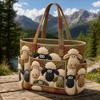 Large Capacity Tote Bag Digital Print Quilted Single Shoulder Hand Carry Casual Travel