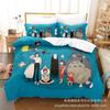 3D Digital Printing Bedding Four-Piece Set Three-Piece Set Chinchilla Bed Sheet Quilt Pillow