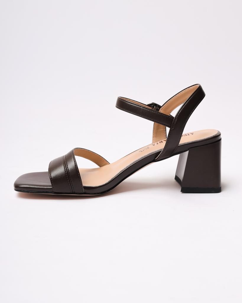 Riemchensandalen mit Absatz Aiformaria 92822903 36 schokoladenfarben Leder